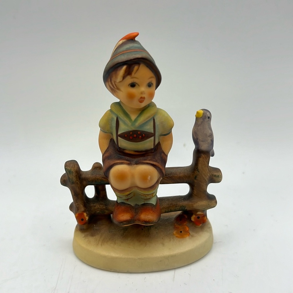 Vintage Hummel Goebel West Germany Boy Sitting Just Resting